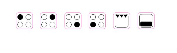 4 Ring Cooker Stove Top Hob Stickers Markings Decals
