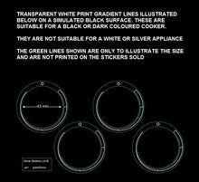 Load image into Gallery viewer, STOVE GRADIENT LINES 43MM DIAMETER ANTI-CLOCKWISE