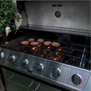 Set of 8 CLOCKWISE gas flame indicating hob stove top sticker decals plus 8 dots