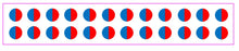 Load image into Gallery viewer, 24 Red and Blue Half Moon Tap Faucet Hot and Cold Flat Vinyl Stickers