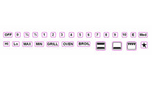 Load image into Gallery viewer, SMALL SIZED REPLACEMENT GAS OVEN NUMBERS 1-10