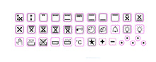 Load image into Gallery viewer, 36 ASSORTED OVEN SYMBOLS FOR STOVES, OVENS AND RANGES