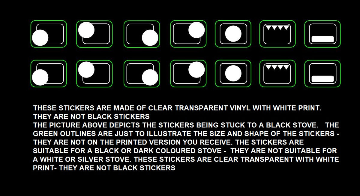 4/5 RING HOB DECALS DOUBLE SET – Stove Stickers