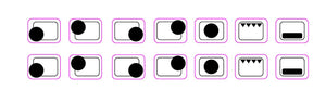4/5 RING HOB DECALS DOUBLE SET