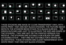 Load image into Gallery viewer, 4, 5, 6, 7, 8 &amp; 9 RING HOB COOKERTOP MARKINGS - MULTI FUNCTION