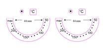 Load image into Gallery viewer, 50-200 OVEN TEMPERATURE MARKINGS