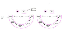 Load image into Gallery viewer, 50-200 OVEN TEMPERATURE MARKINGS