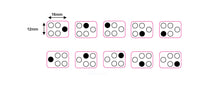 Load image into Gallery viewer, SMALL 5 RING WITH DOT SYMBOL TO THE SIDE - COOKER/STOVE TOP HOB MARKINGS