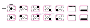 5 RING HOB MARKINGS DOUBLE SET