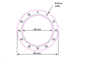 60 minute timer dial sticker