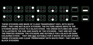 6 RING HOB MARKINGS DOUBLE SET
