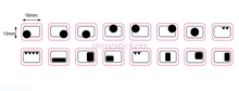 Load image into Gallery viewer, 4, 5, 6 &amp; 7 RING HOB MARKINGS - MULTI FUNCTION
