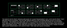 Load image into Gallery viewer, 7 ring cooker stove top stickers with 5 indicating oven and grill position stickers