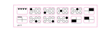 Load image into Gallery viewer, 7 ring cooker stove top stickers with 5 indicating oven and grill position stickers