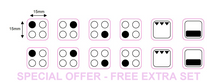 Load image into Gallery viewer, 4 RING HOB MARKINGS SINGLE SET - BOGOF - We will upgrade to a double set for free