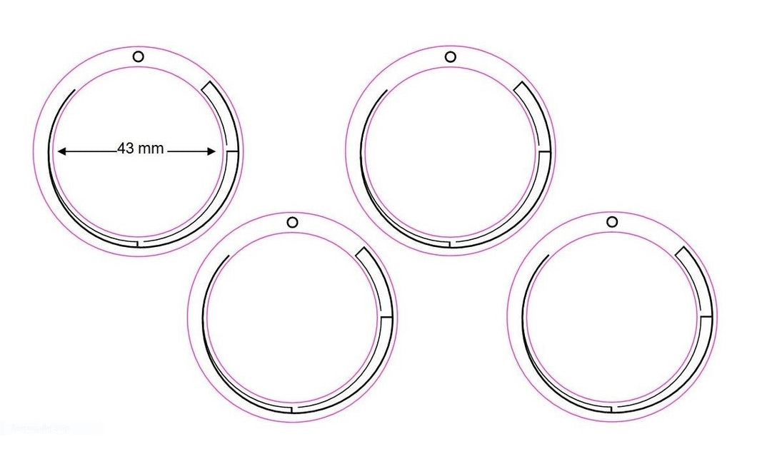 STOVE GRADIENT LINES 43MM DIAMETER ANTI-CLOCKWISE