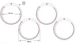 STOVE GRADIENT LINES 50MM DIAMETER CLOCKWISE