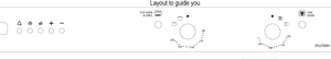 DUAL OVEN TEMPERATURE DIAL STICKERS with numbers 80-240 and 100-220 plus 20 OVEN SYMBOLS