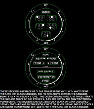 Load image into Gallery viewer, 2 DIALS -  LO-MED-HI - anti clockwise FOR AN AMERICAN STYLE COOKTOP