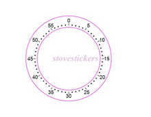 Load image into Gallery viewer, 60 MINUTE OVEN TIMER MARKING STICKER
