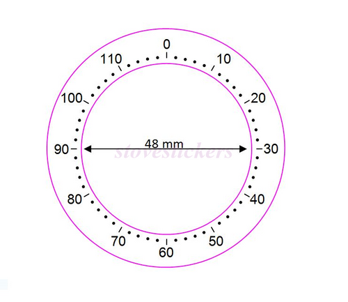 120 MINUTE OVEN TIMER MARKING STICKER