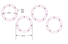Load image into Gallery viewer, STOVE COOKER HOB DIAL KNOB NUMBERS STICKERS WITH ZERO AT TOP 0-6 ANTICLOCKWISE