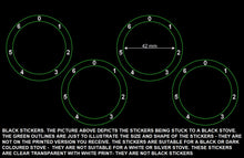 Load image into Gallery viewer, STOVE COOKER HOB DIAL KNOB NUMBERS 1- 6 CLOCKWISE WITH ZERO AT TOP