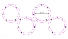 Load image into Gallery viewer, STOVE COOKER HOB DIAL KNOB NUMBERS 1- 6 CLOCKWISE WITH ZERO AT TOP