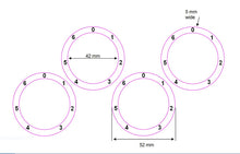 Load image into Gallery viewer, STOVE COOKER HOB DIAL KNOB NUMBERS 1- 6 CLOCKWISE WITH ZERO AT TOP